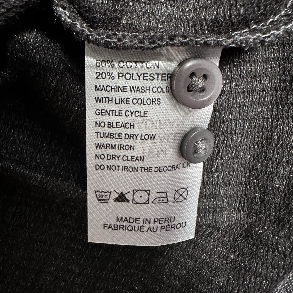 UNTUCKit Madiran Polo Shirt Men's Medium Charcoal Short Sleeve Cotton Blend - Picture 7 of 7